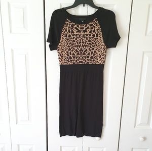 Leopard Mini Sweater Dress